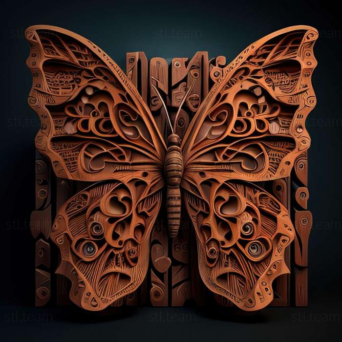 3D model The Butterfly Sign game (STL)